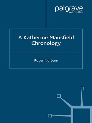 cover image of A Katherine Mansfield Chronology